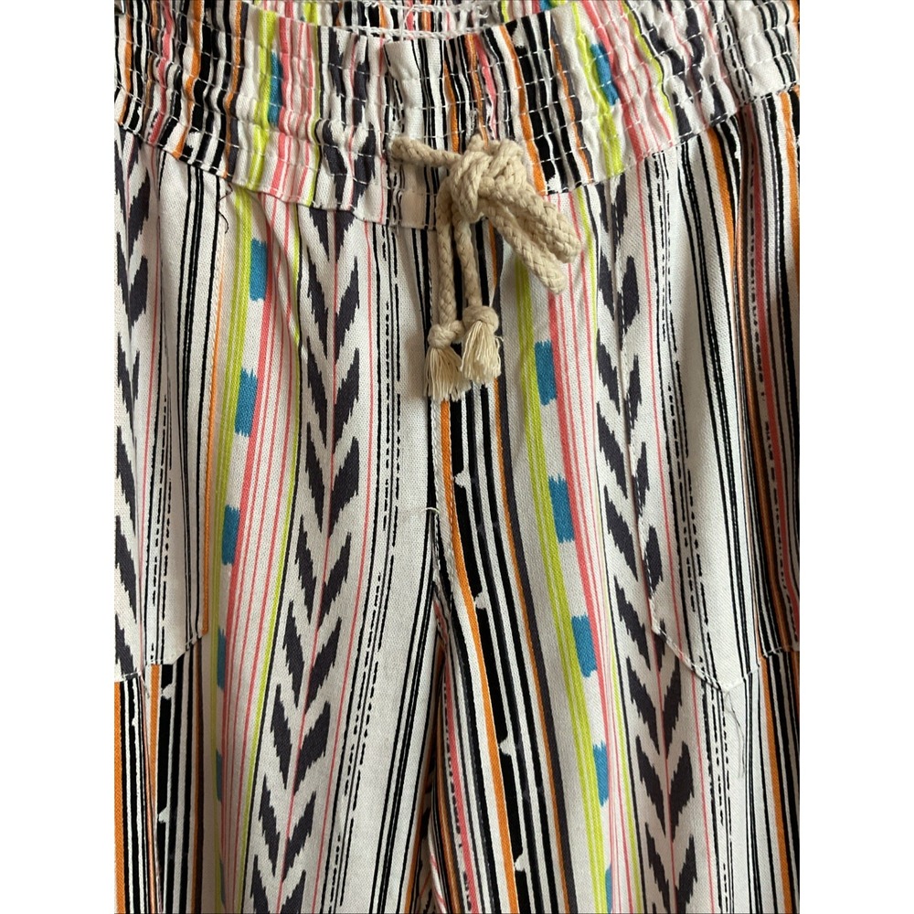 Cali 1850 linen blend beach pants Neon Colors Black - Small